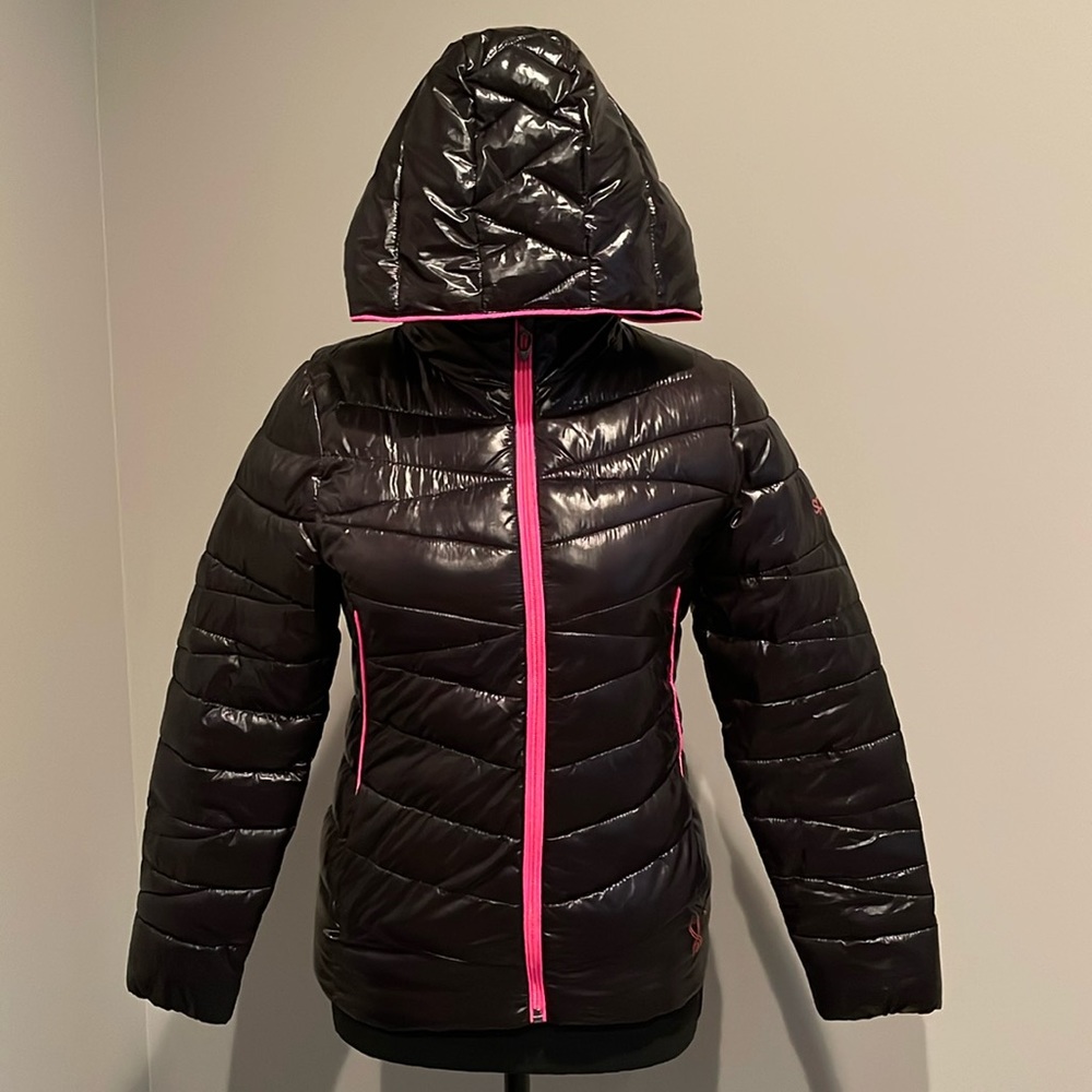 SPYDER Girl’s Black Light Winter Jacket. Kids Medium.